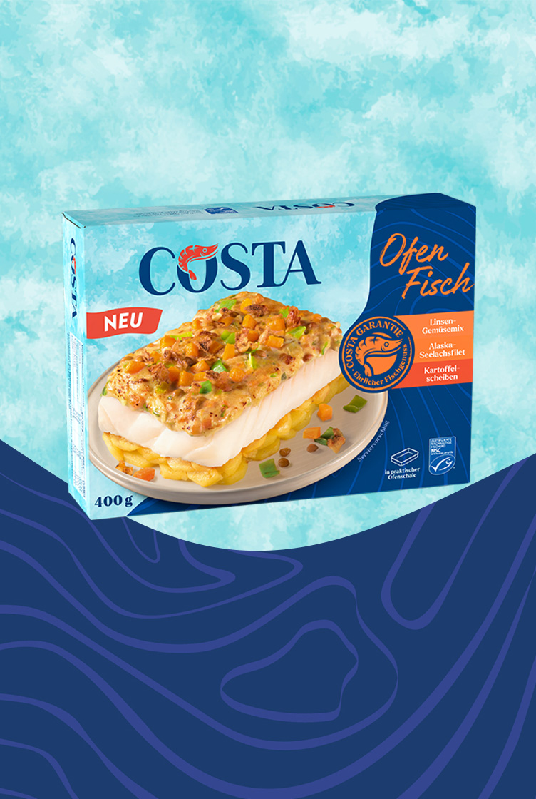 Ofenfisch Linsen-Gemüsemix Kartoffel